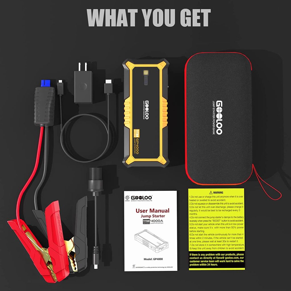 Best Jump Starter: Gooloo Jump Starter 2022 Review - Everstart Jump Starter