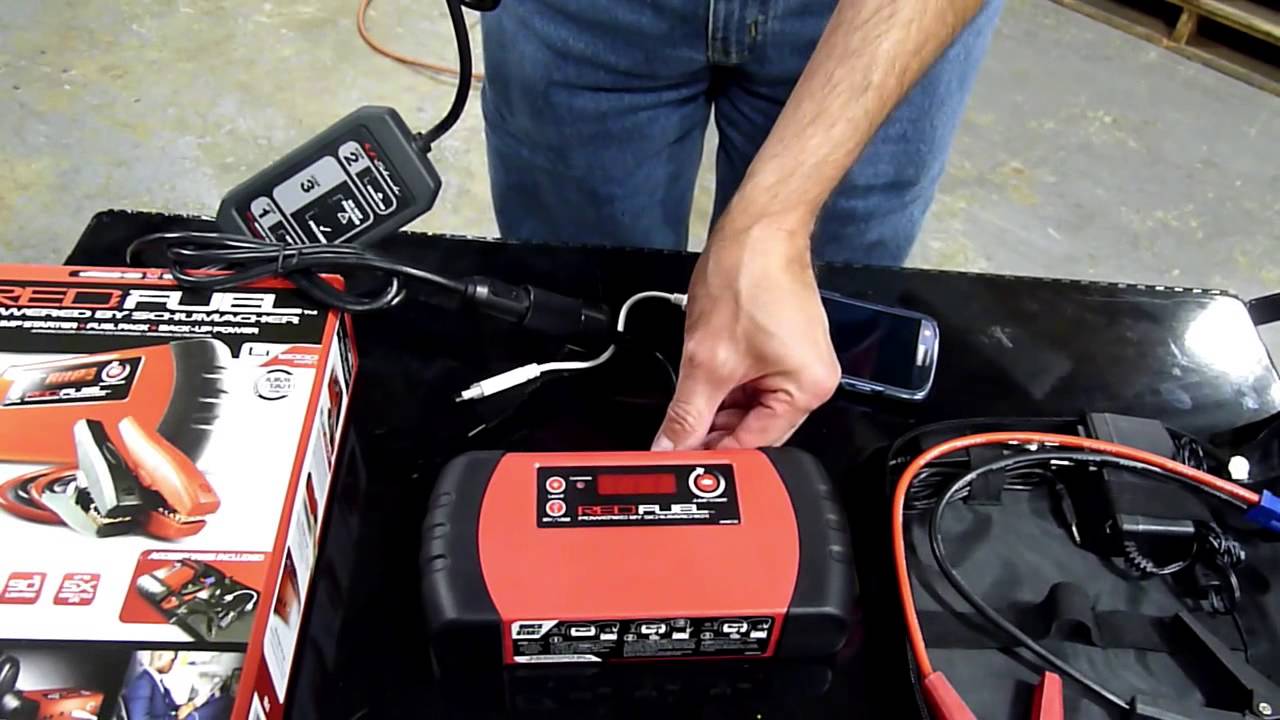 Röd Fuel Jump Starter